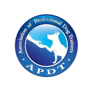 APDT logo with dog and hand silhouette
